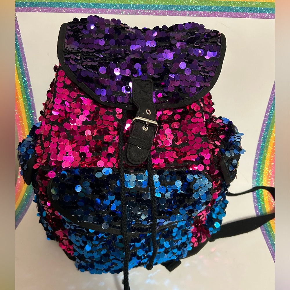 Aeropostale Ps Backpack Sequins Euc - image 1